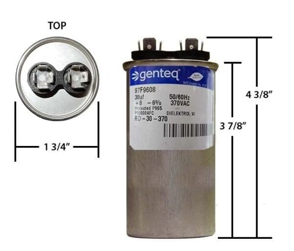 A diagram of capacitor for air conditioner