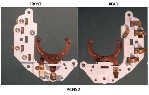 A picture of the front and rear view of a pcnss 2 device.