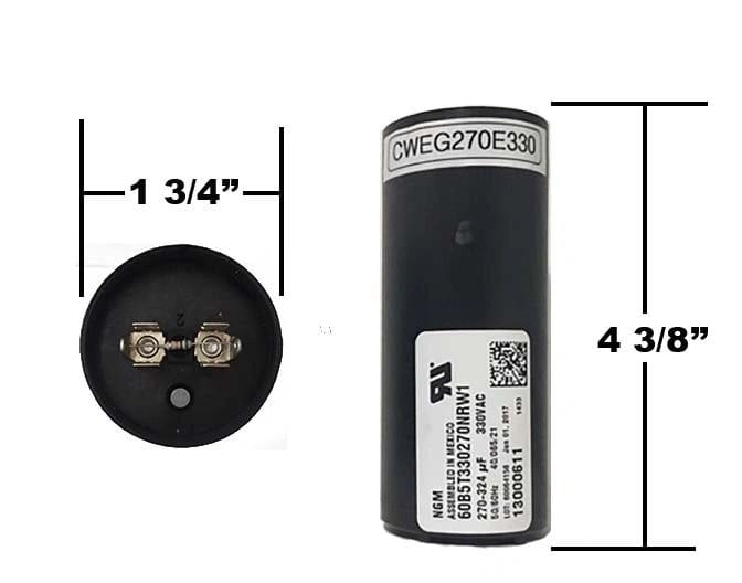 A picture of the side view of a battery.