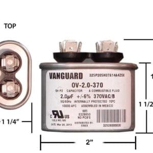 A picture of the dimensions for this product.