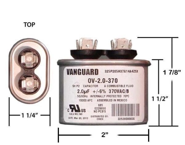 A picture of the dimensions for this product.