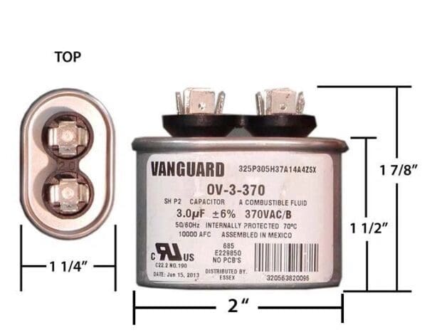 A picture of the dimensions for this product.