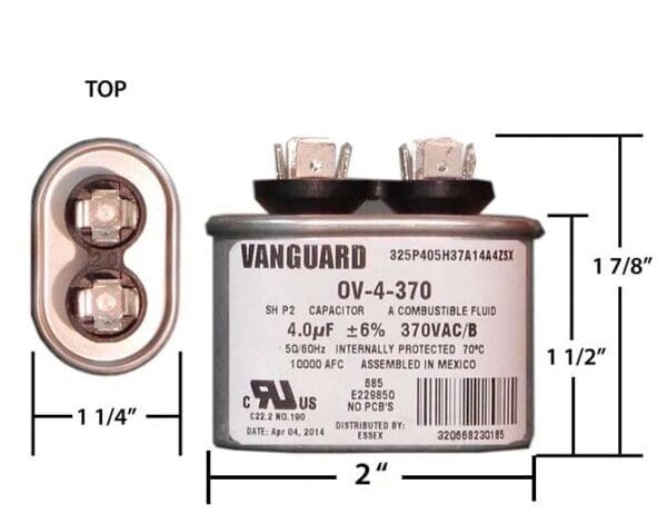 A picture of the dimensions for this product.