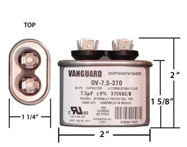 A picture of the dimensions for this product.