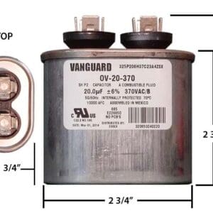 A picture of the dimensions for this product.